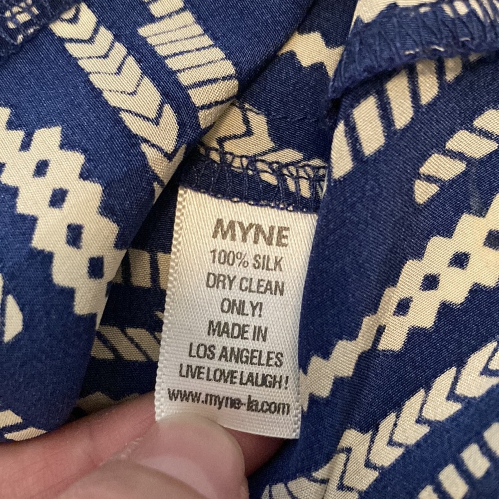 New!! Super Rare!! Myne 100% Silk Mini Dress Size 2 - Picture 4 of 12
